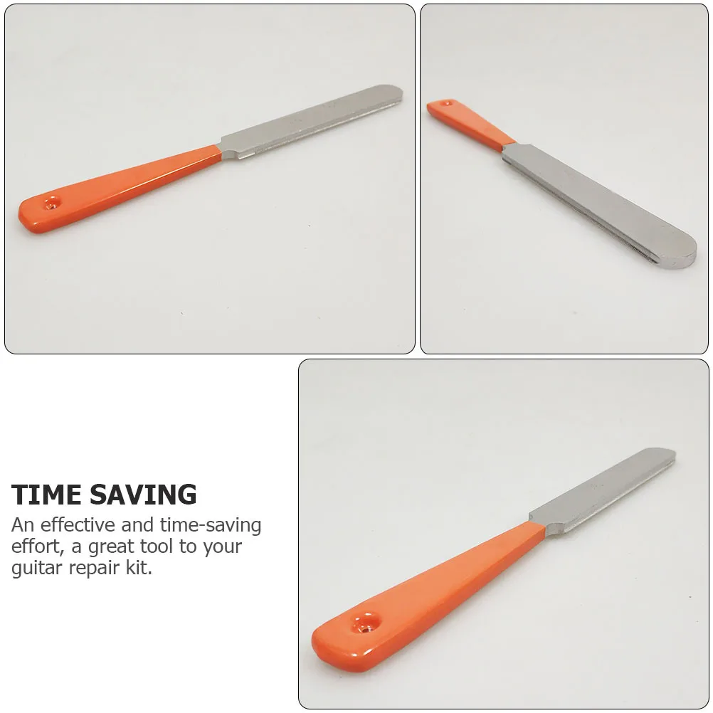 ملف الغيتار الحنق الفولاذ المقاوم للصدأ مقبض بلاستيكي متين أداة Luthier للجيتار الكهربائي الصوتي القيثارة باس