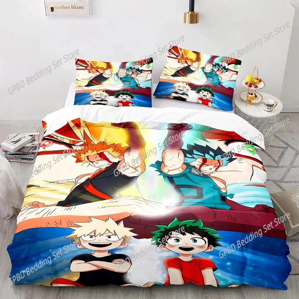 3D Print Anime My Hero Academia Bedding Set Single Twin Double Queen King Cal King Size Bed Linen Set