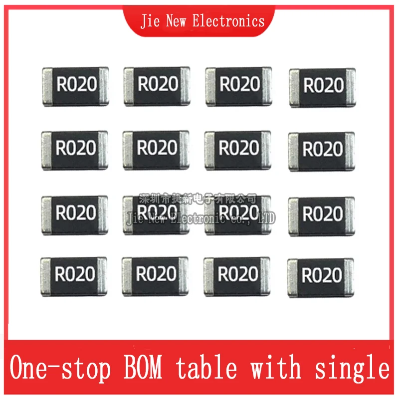 20PCS 2512 SMD 2W 1% Alloy Resistor Resistance R001 R002 R005 R008 R010 R040 R050 R060 R070 R100 R120 R150 R200 R250 R300 R500