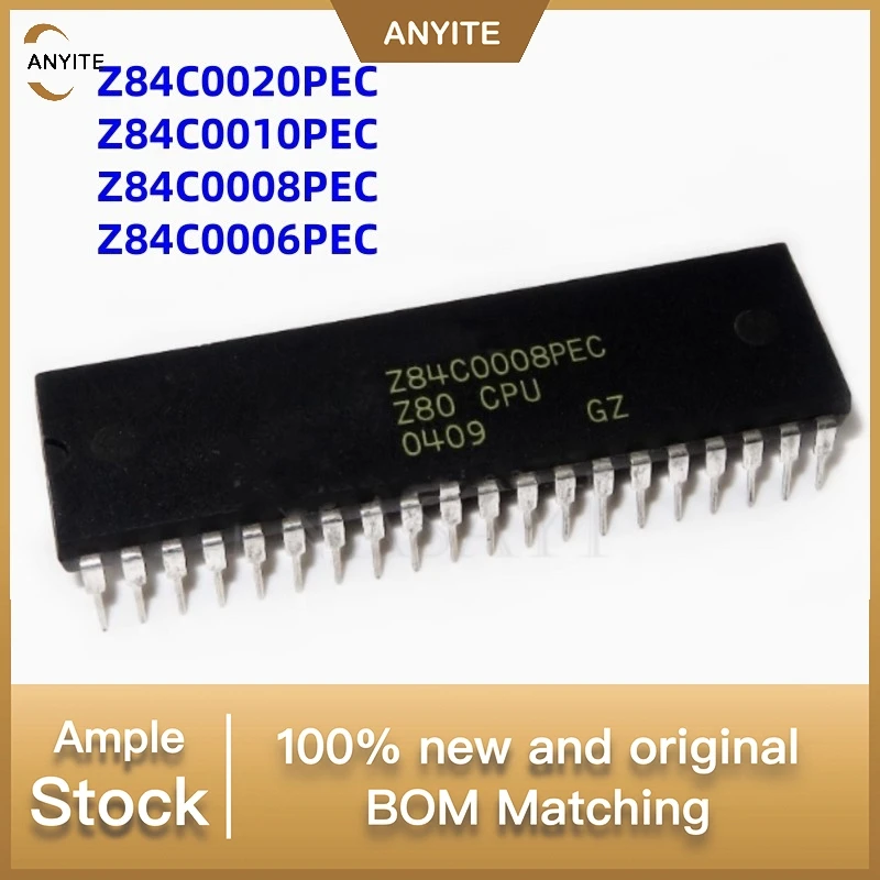 New 5Pcs/LOT  Z84C0020PEC  Z84C0010PEC  Z84C0008PEC  Z84C0006PEC   Z84C0020   Z84C0010  Z84C0008  Z84C0006   DIP-40
