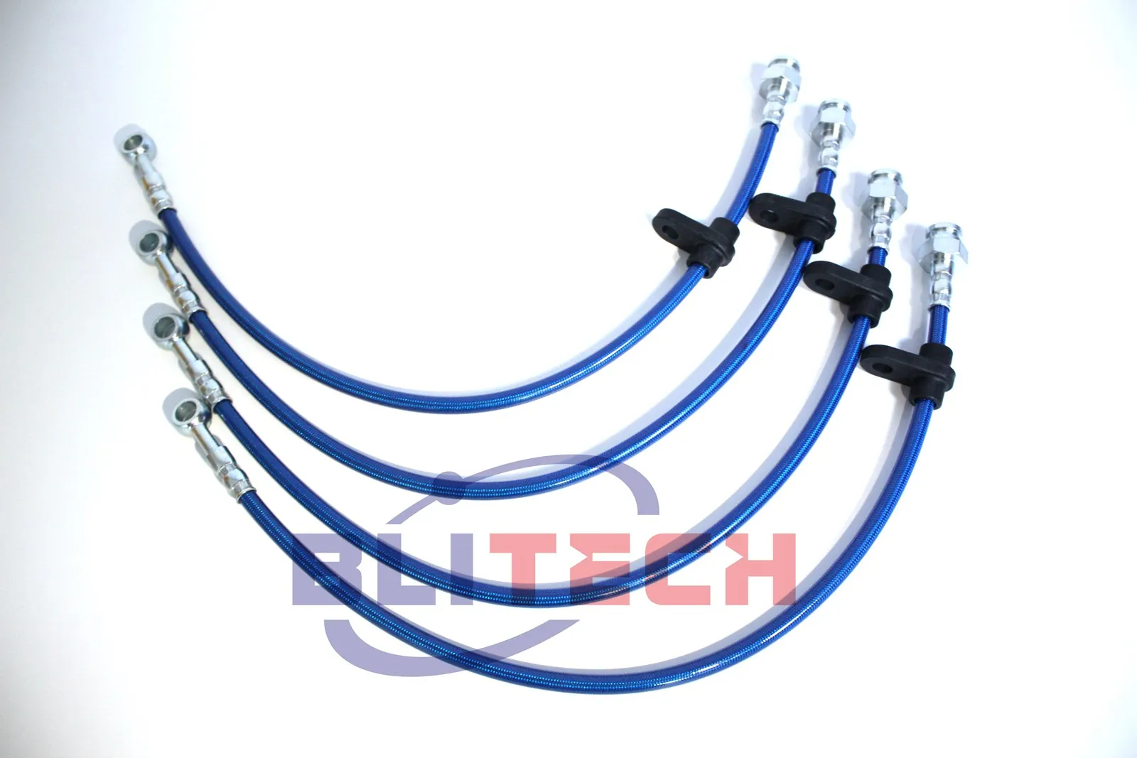 Stainless Steel Brake Line Kits Fit 1996-2000 Honda Civic Front & Rear Line Red Blue