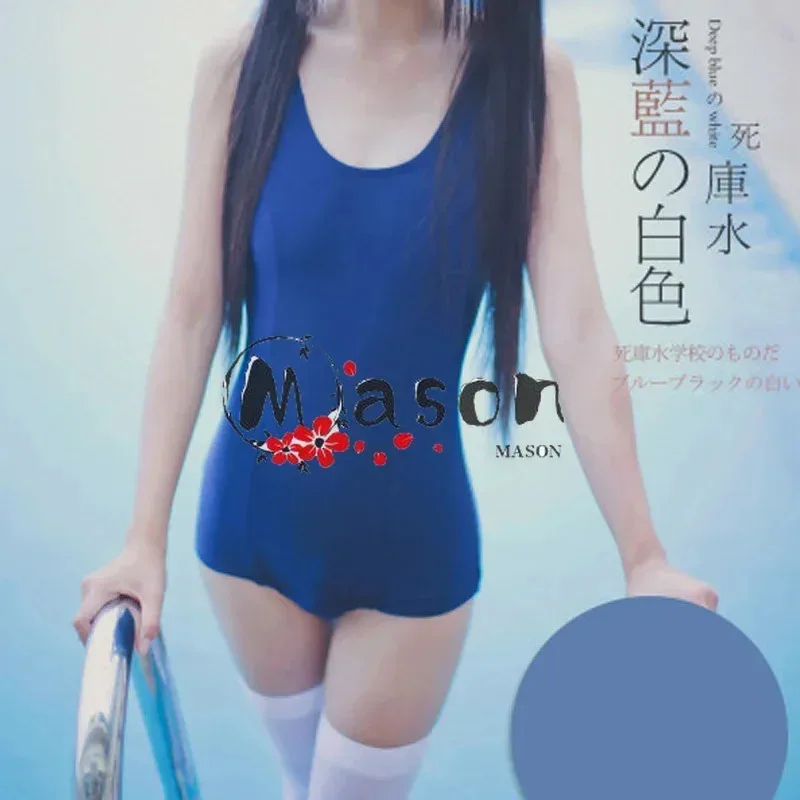 

CyWomen Japanese Swimwear Sukumizu S-6XL Lovely Lolita Anime Cosplay Schoolgirl Navy Blue Bathing Suit 2023 Swim Wear