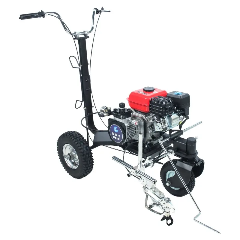 Airless Line Striper Pavement Construction Hand-push Cold Paint Road Marking Machine
