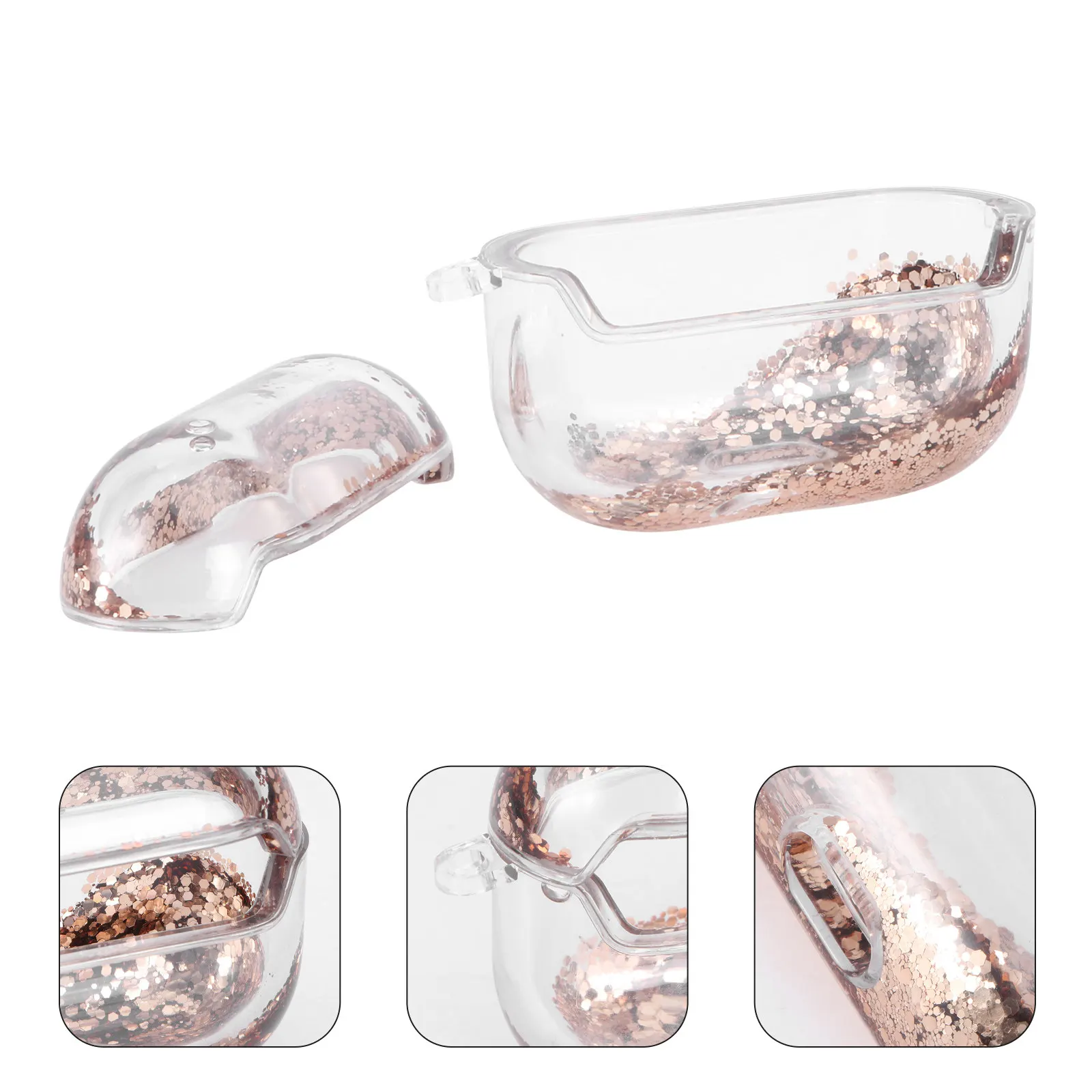 

1 шт. защитный чехол с дизайном «жидкий песок», портативный, устойчивый к царапинам, чехол для хранения наушников, совместимый с 3-мя моделями.