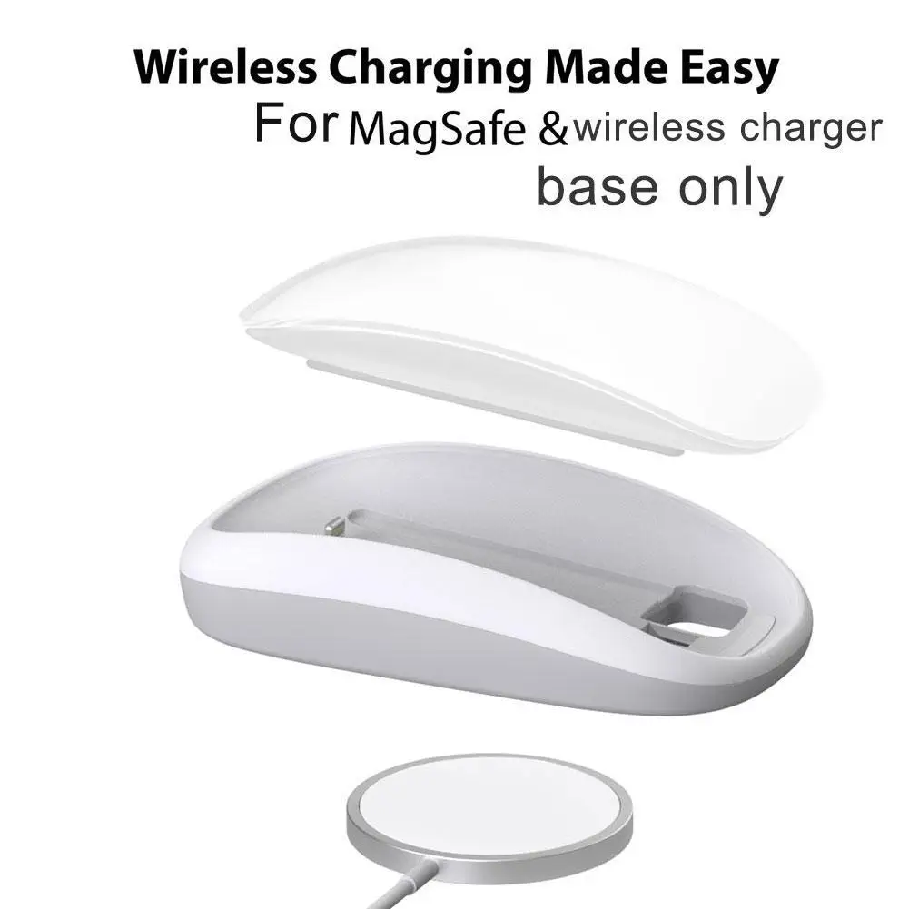 

Mouse Base For Apple Magic Mouse 2 Charging Base Ergonomic for MAGSAFE Wireless Charging Pad Shell Increase Height