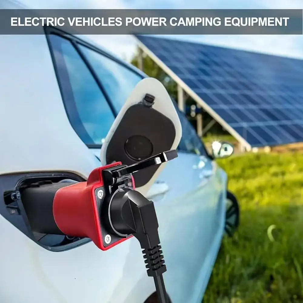 Type 2 V2L Discharge Adapter For Hyundai Kia EV Car Charger External Power Outlet 3.5KW Vehicle Accessory