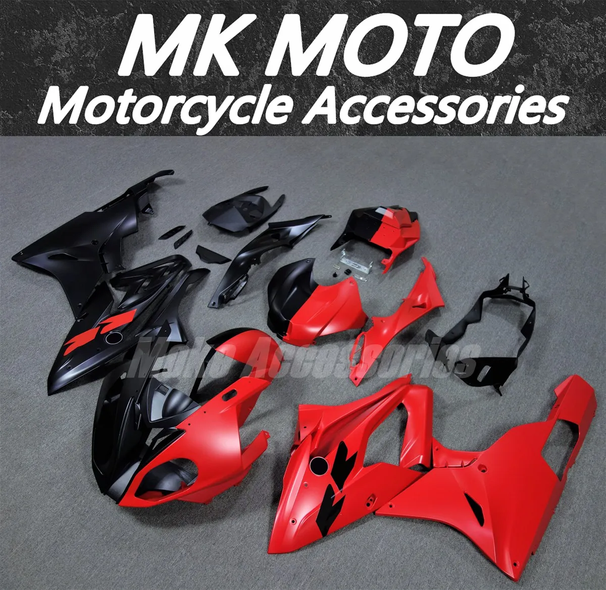 

Motorcycle Fairings Kit Fit For S1000rr 2015 2016 Bodywork Set 15 16 High Quality ABS Injection Matte Red Half Black