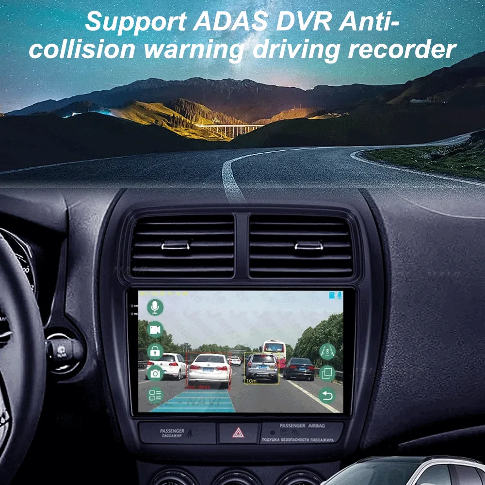 For Mitsubishi ASX 1 2016 2017 2018 2019 2020 - 2022 Android 16 Car Radio Player DSP Carplay 8G 256G Stereo No 2 din DVD Screen