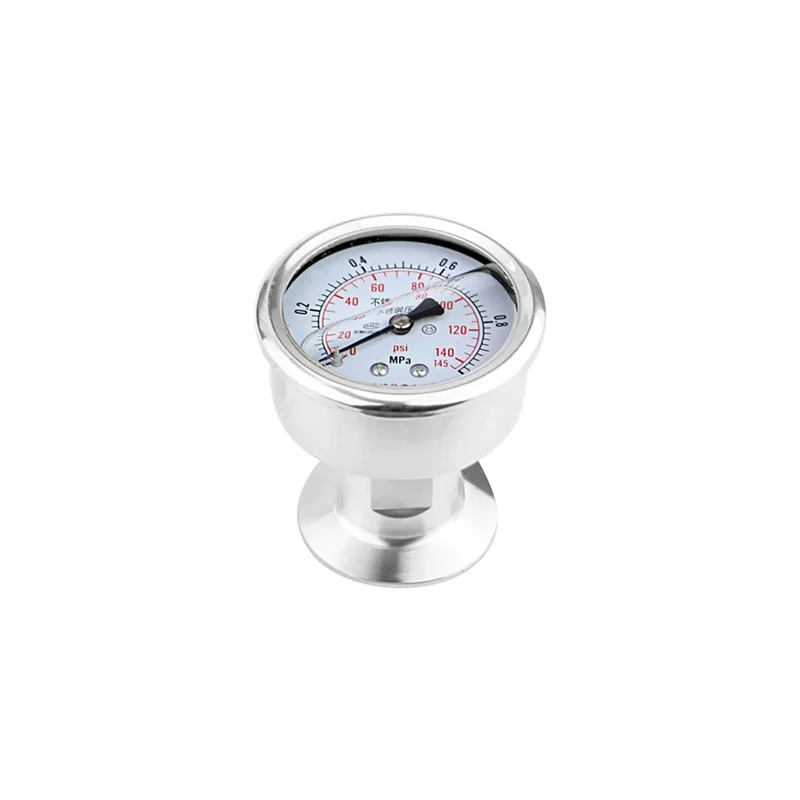 Axial  Hydraulic Liquid Filled Oil 60mm Pressure Gauge vacuum Analog shock-proof YTN-60Z 0-0.1MPA 0-10MPA