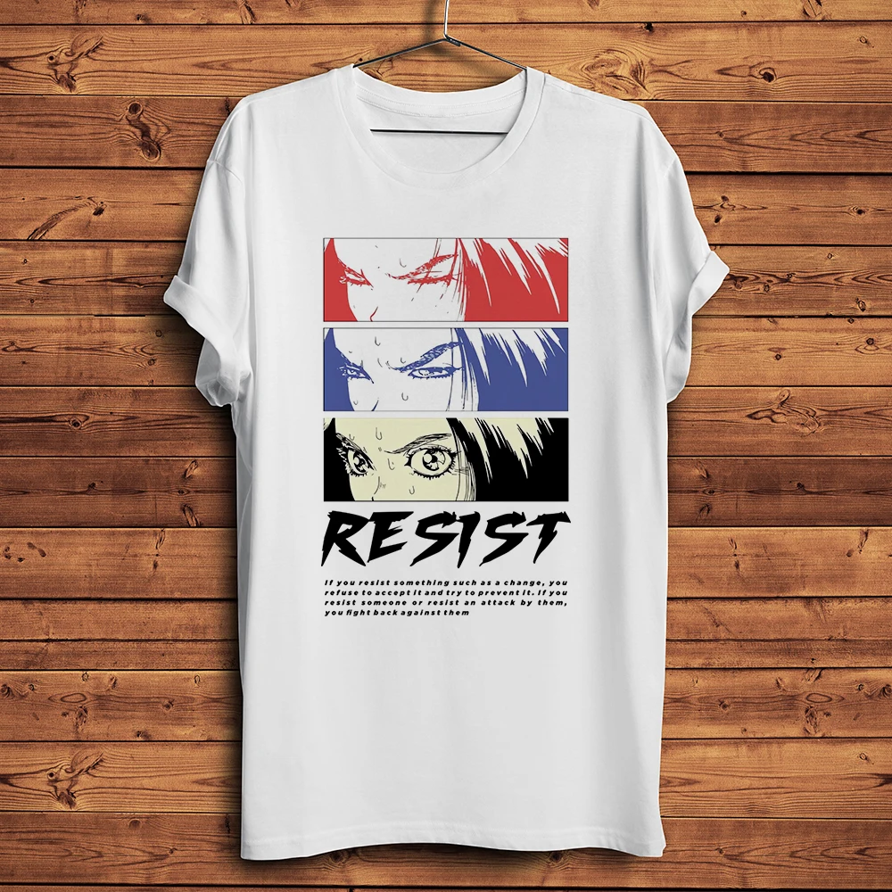 Gunnm-Camiseta de anime para hombre, camisa divertida de manga corta con cuello redondo, informal, transpirable, Unisex