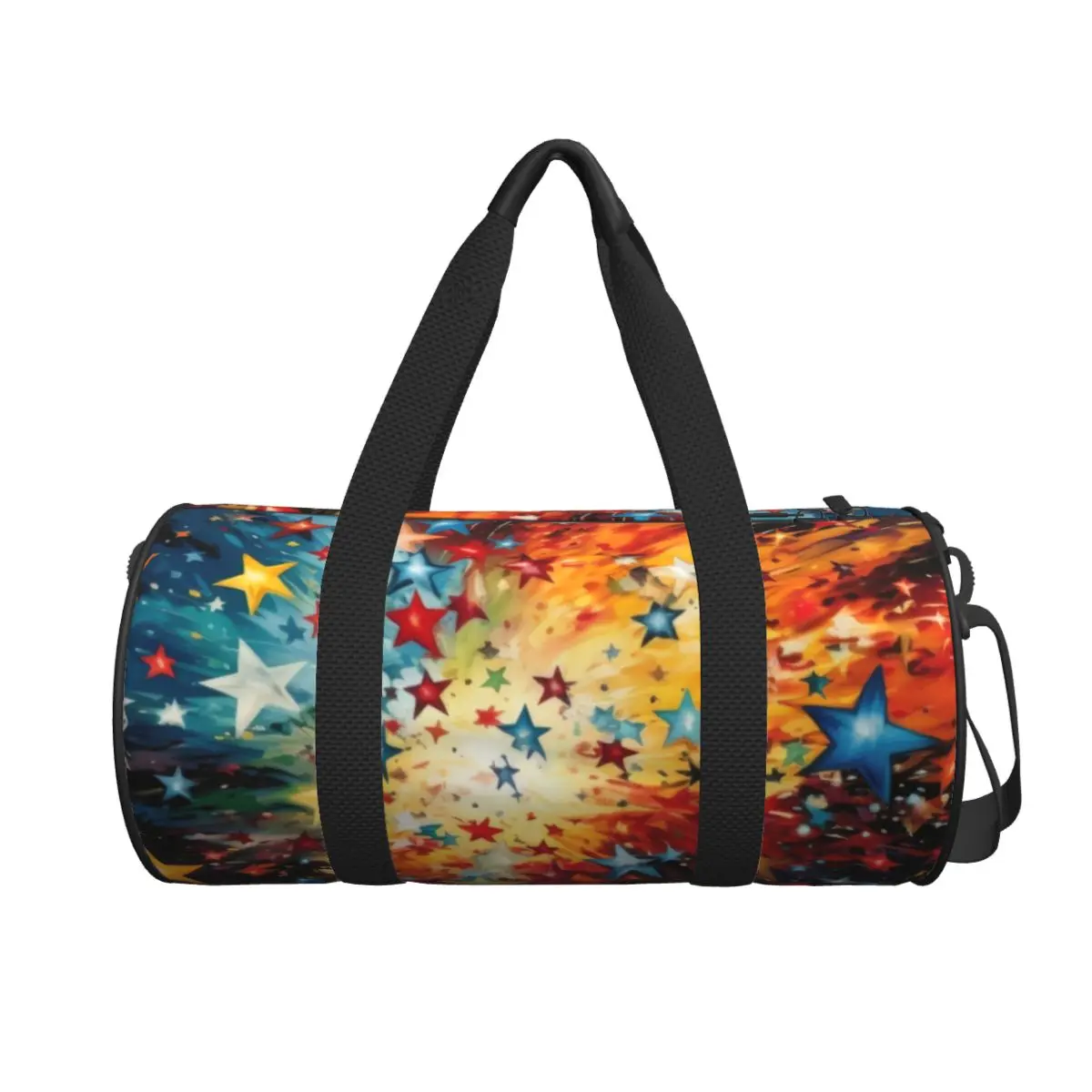 

Travel Bag Minimalistic Star Gym Bag Collision Art Sports Bags Large Capacity Training Handbag Retro Fitness Bag For Couple