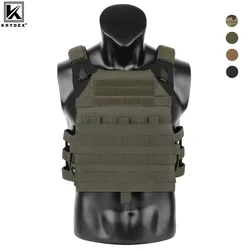 KRYDEX 500D Tactical JPC 2 Vest Jumper Plate Carrier MOLLE Front Flap Panel Backpack Combat Hunting Ranger Green Vest