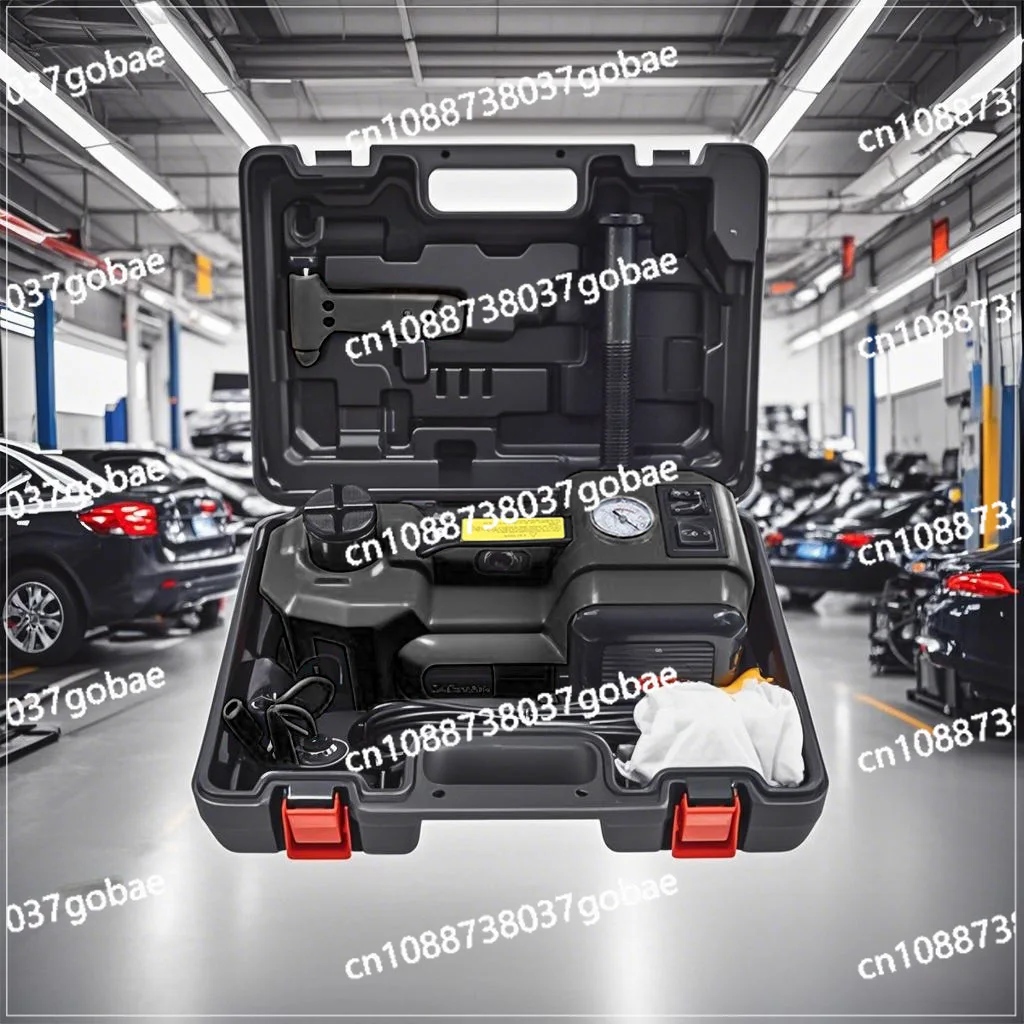 12V vehicle multi-functional electric hydraulic jack, car tire change inflatable four-in-one electric wrench set