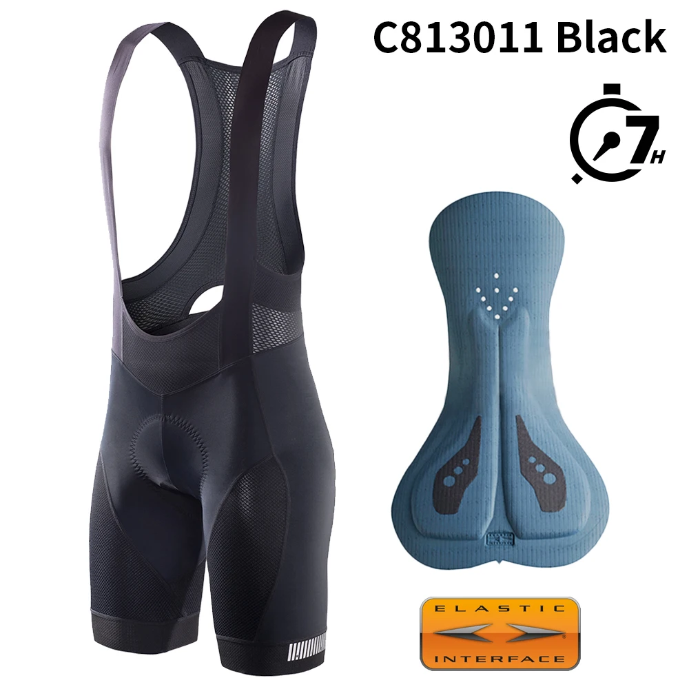 RION Men's Cycling Bib Shorts Elastic Padded MTB