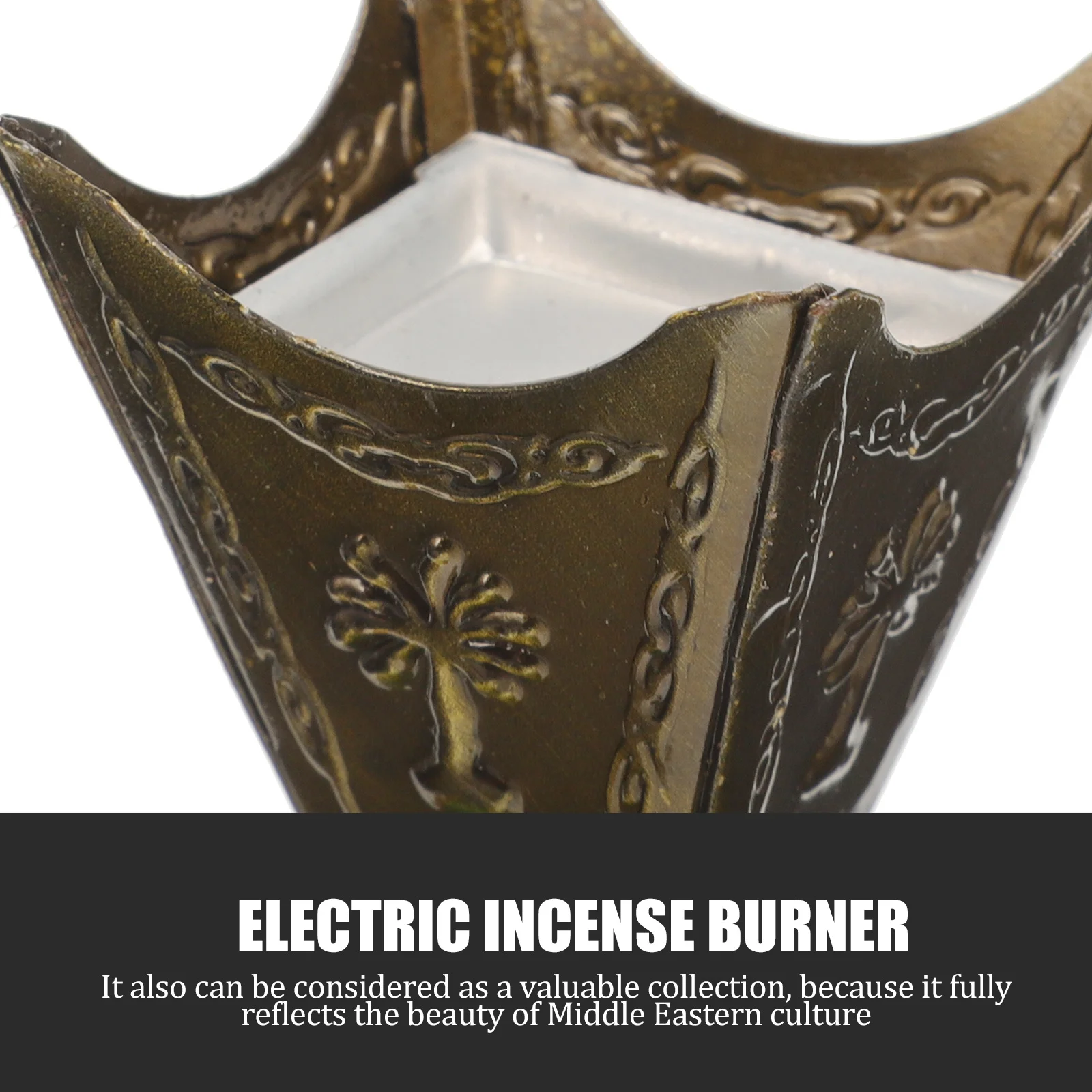 

Car Use Electric Incense Burner Aroma Therapy Burner Iron Craft Decor Classical Furnishing Elegant Home Office Decoration