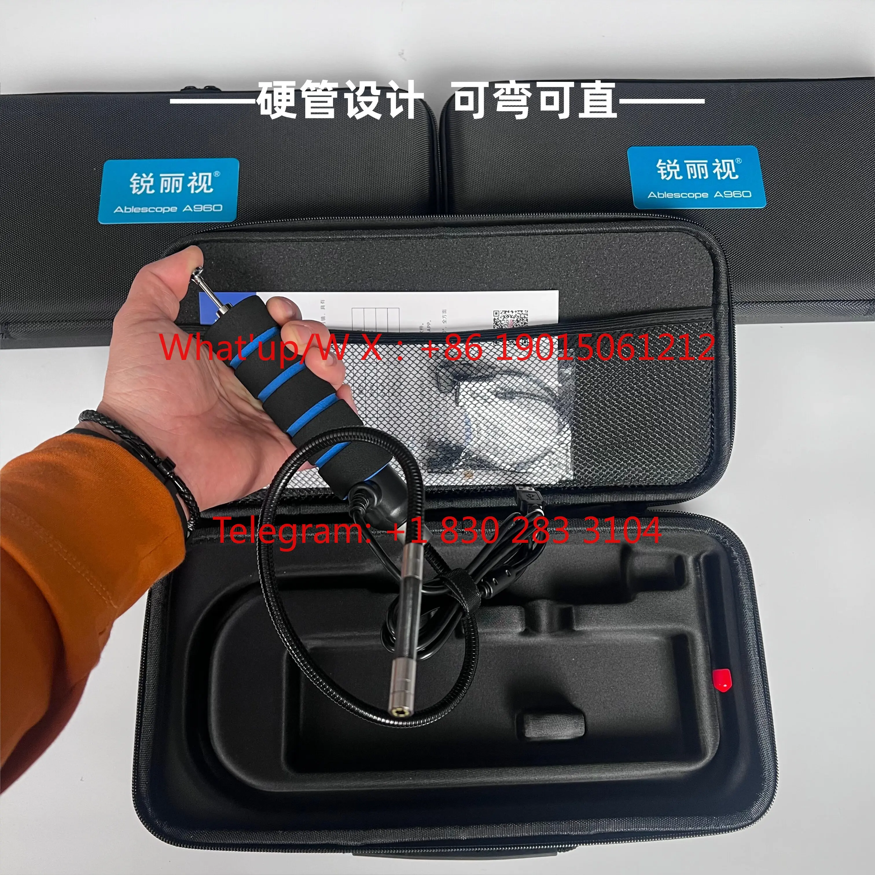 Hard tube endoscope Dr. Cha with the same 180 degree rotating car auto repair high definition mobile phone version