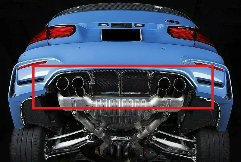 

Устойчивый к атмосферным воздействиям FORBMW F80 M3 F82 M4 2015-2021 MP стиль углеродное волокно задний бампер губ диффузор