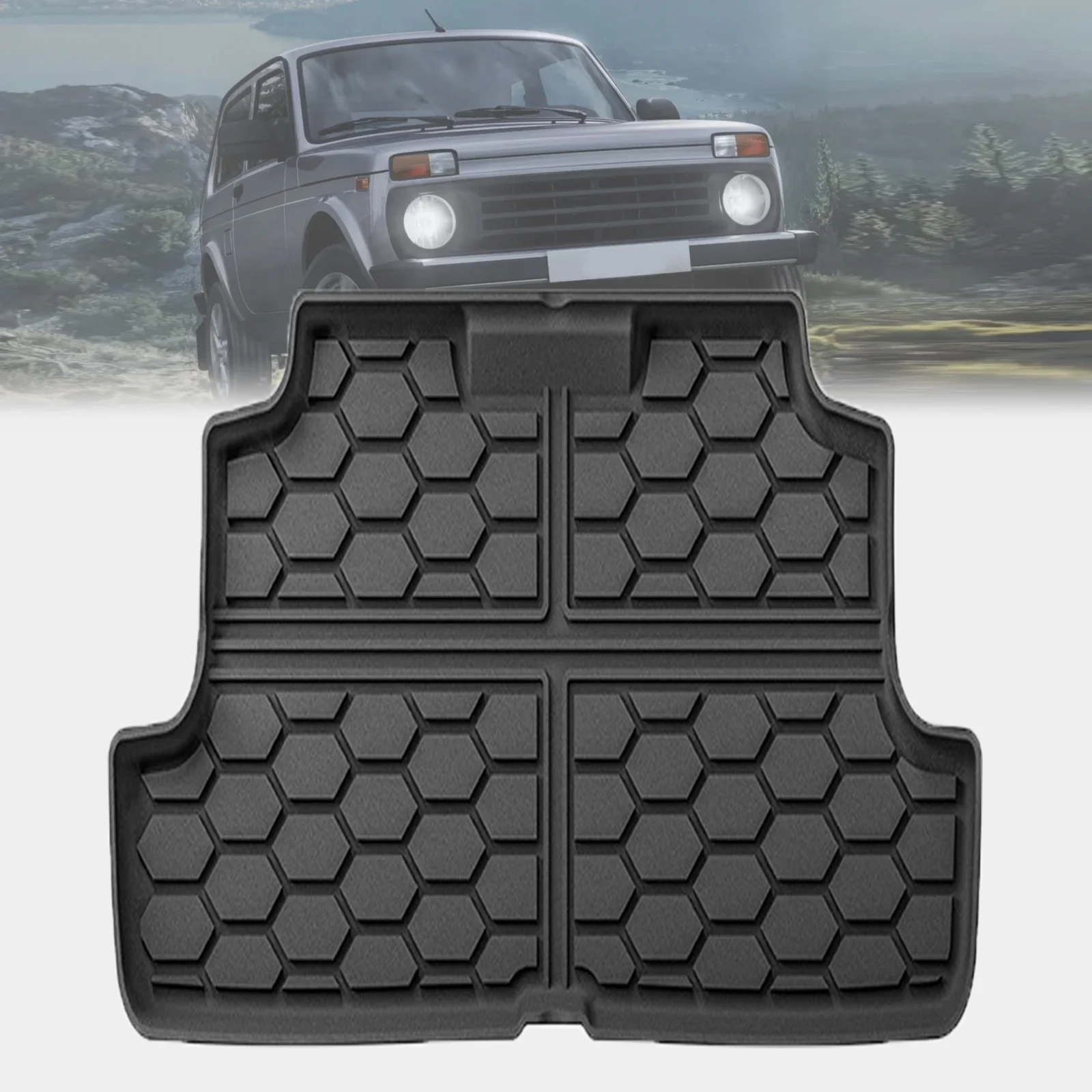 for LADA NIVA LEGEND LHD/RHD TPE Trunk Mat Cover Full Coverage Easy Installation Accessories