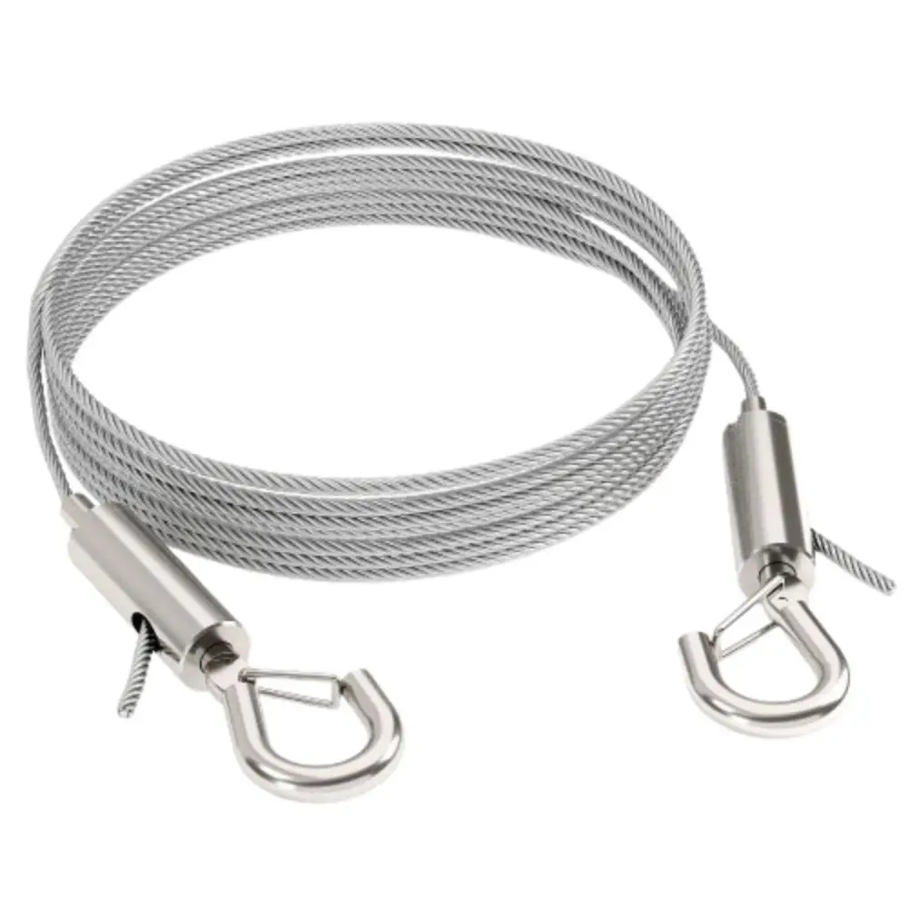 Durable Telescopic Picture Hanging Wire Hooks DIY Wall Mount Lanyard 1/2m Adjustable Suspension Steel Rope Light/Lamp Holder