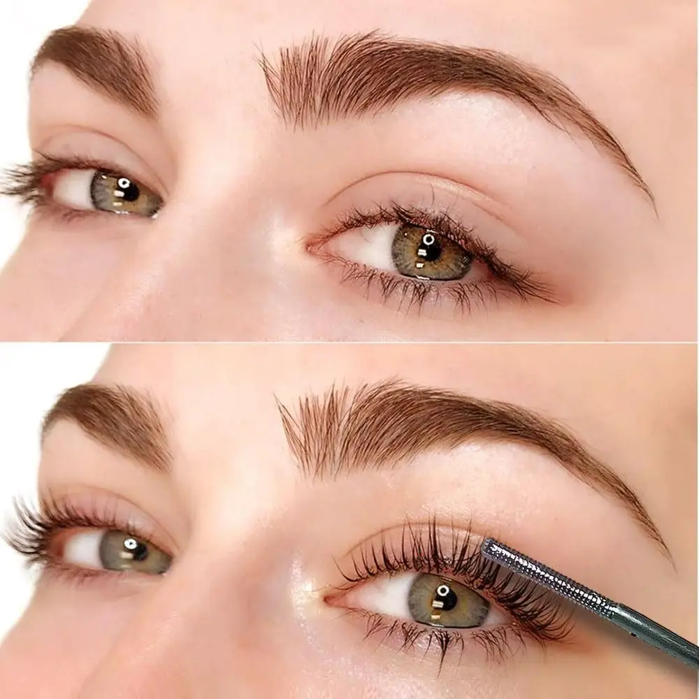 Hot Black Iron Wand Mascara Washable Brushless Metal Wand Mascara Long Lasting Waterproof Mascara Eyelash Extensions