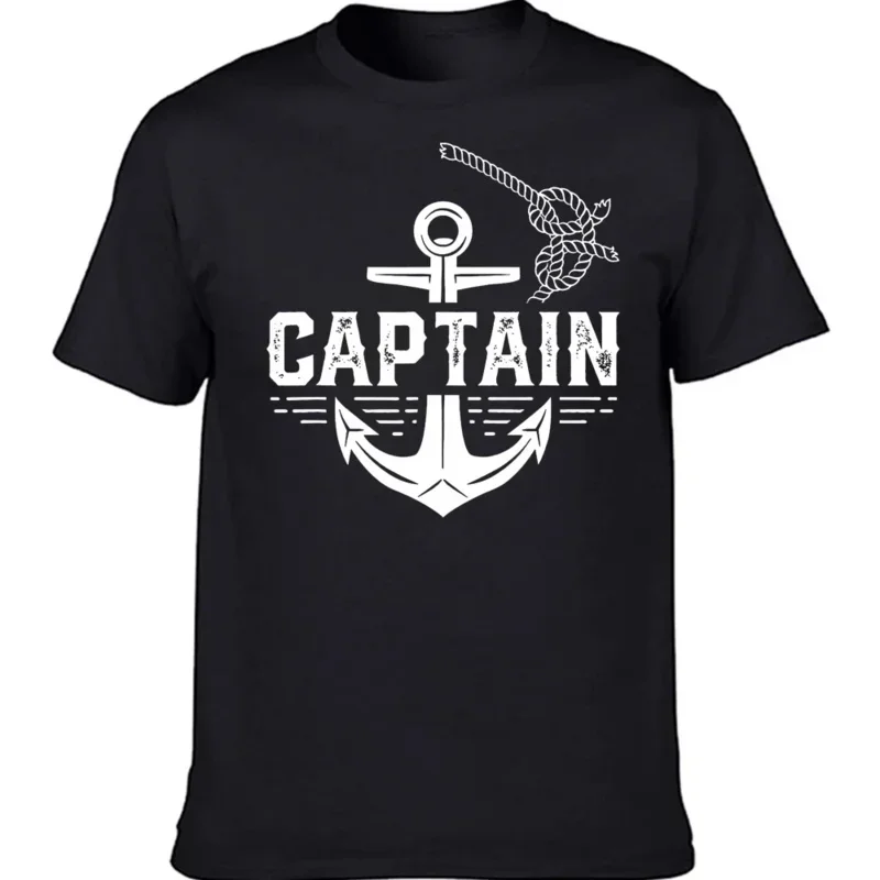 Anchor Skull Nautical Sea Sailor Ship Marine Fashion Cool Gift Marines Shirt Novelty Awesome T-shirt Captain T-shirt Men tops