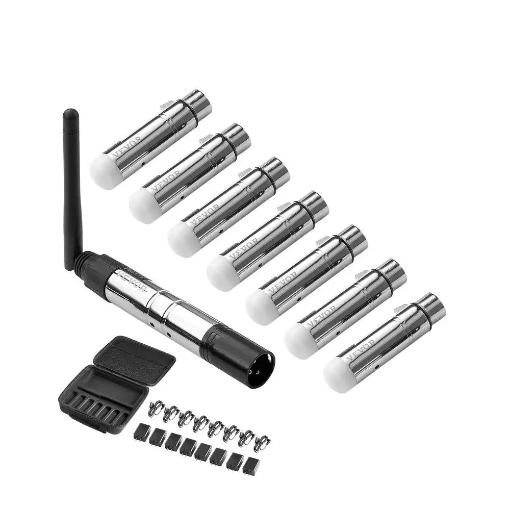 

Wireless DMX Transceiver for led Stage Lights 8 Channel Silver