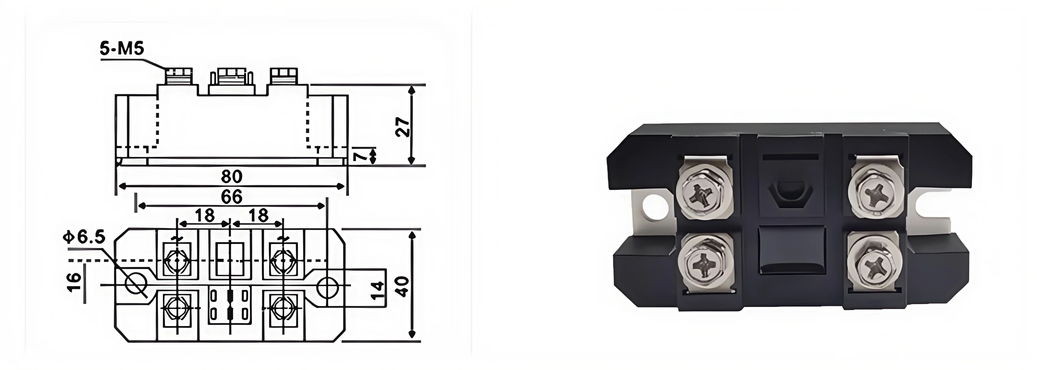 Single-phase rectifier bridge 100A MDQ100-18 MDQ100A 12V 24V 36V 48V 220V 600V 800V 1000V 1200V 1600V 1800V - Image 5