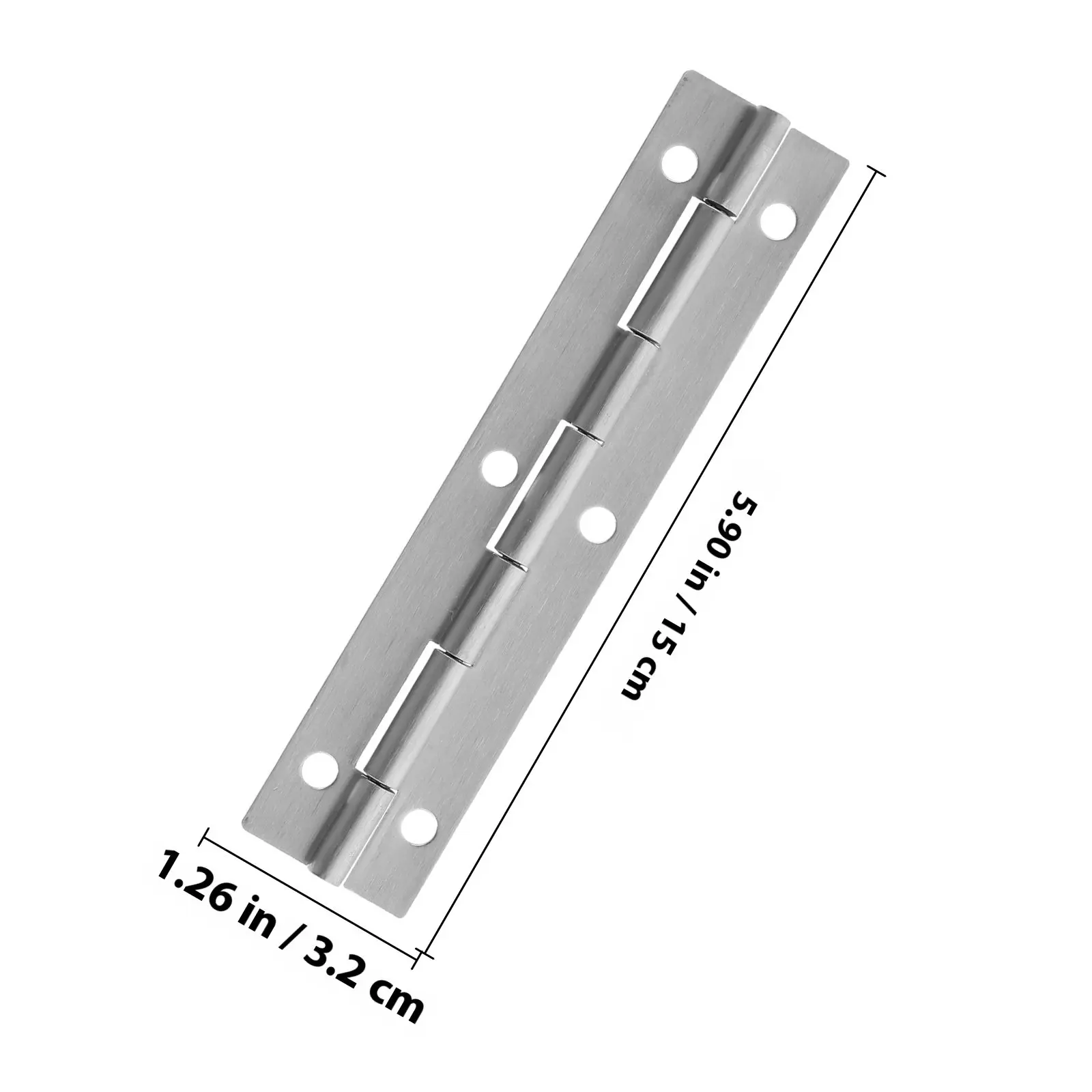 Heavy Duty Stainless Steel Piano Hinge for Cabinets Doors Toolboxes Long Continuous Hinge Smooth Stable Pivot Silver