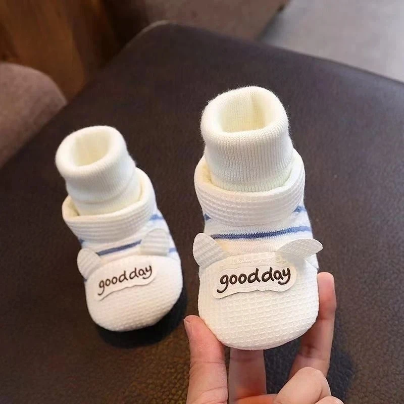 

2025 Baby Sock Shoes, Soft Sole Non-Slip Cotton First Walkers for 0-12 Months Newborn Infants Indoor Floor Gripper Socks