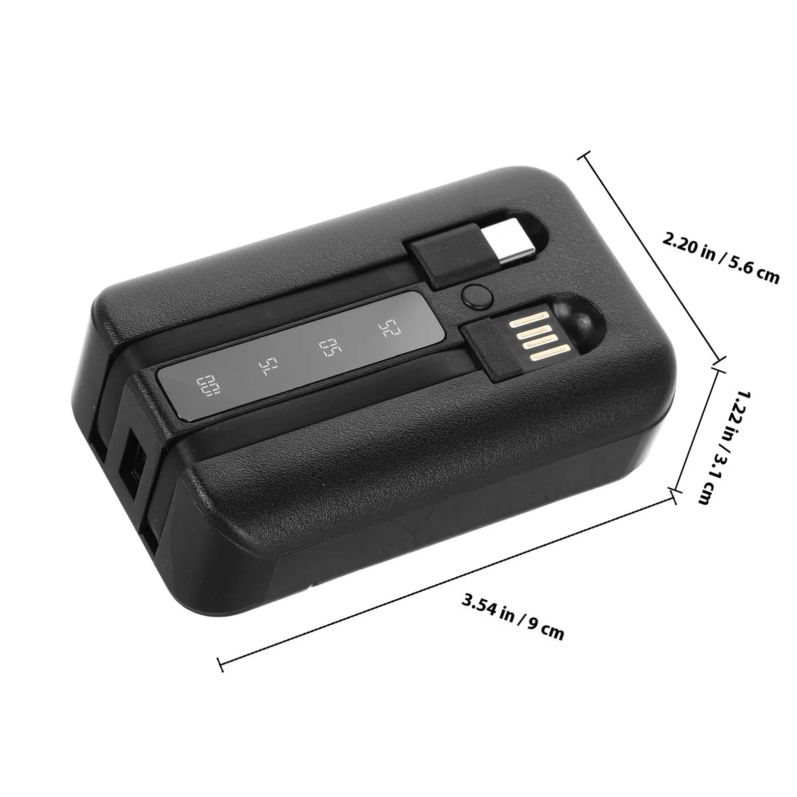 Secret Storage Box Power Bank Style Hidden Compartment Mini Safe for Cash Keys Medicine and Valuables