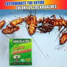 100PCS Effective Killing Cockroach Bait Powder Cockroach Insect Roach Killer Anti Pest Reject Trap Pest Control Traps Tattoo pig