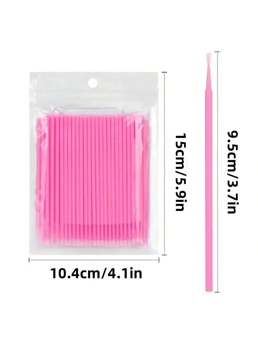 100pcs/Lot Eyelash Micro Swabs Lash Lift Glue Remover  Applicators Microblade Makeup Brushes Tool Extension Cleaning