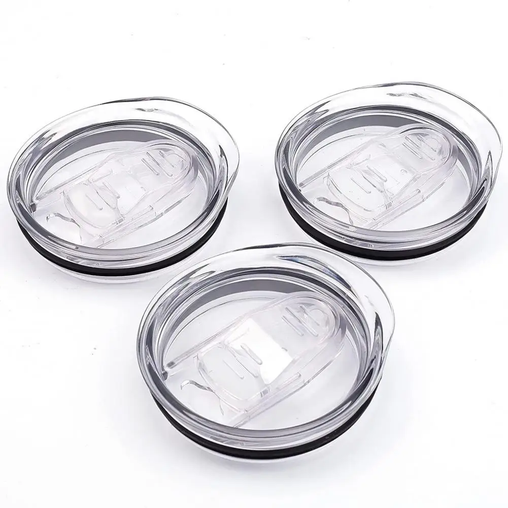 20oz Cup Cover Skinny Tumbler Lid Round Straight Cup Lid Straw Hole Sealing BPA Free Cup Lid Transparent Straw Hole Tumbler Lids