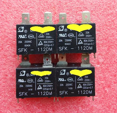 

50pcs/lot 100% new and original SFK-112DM 12V 20A 250VAC Power Relay