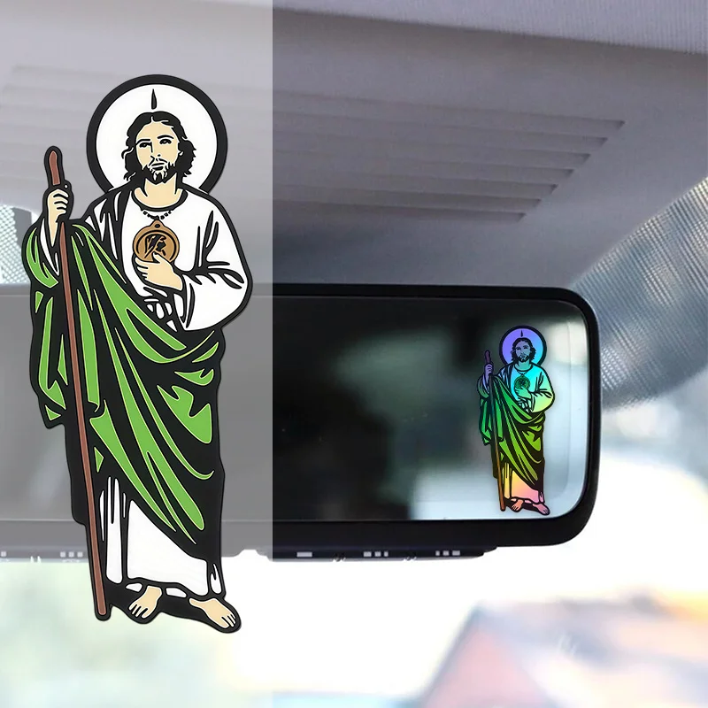 

1 шт. Водонепроницаемая виниловая наклейка с изображением Иисуса для автомобиля, мотоцикла, внедорожника, для маскировки царапин и декорации