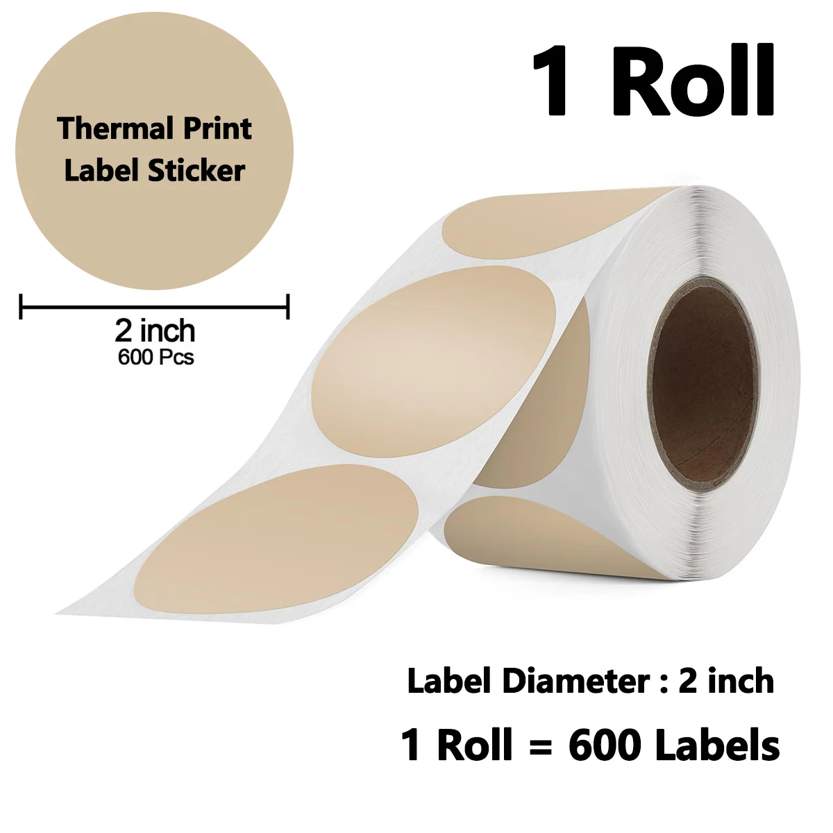 50x50mm holografische zilveren etiketten Directe thermische stickers voor bedankkaart, adres, QR-code voor phomemo 241BT 246S D520