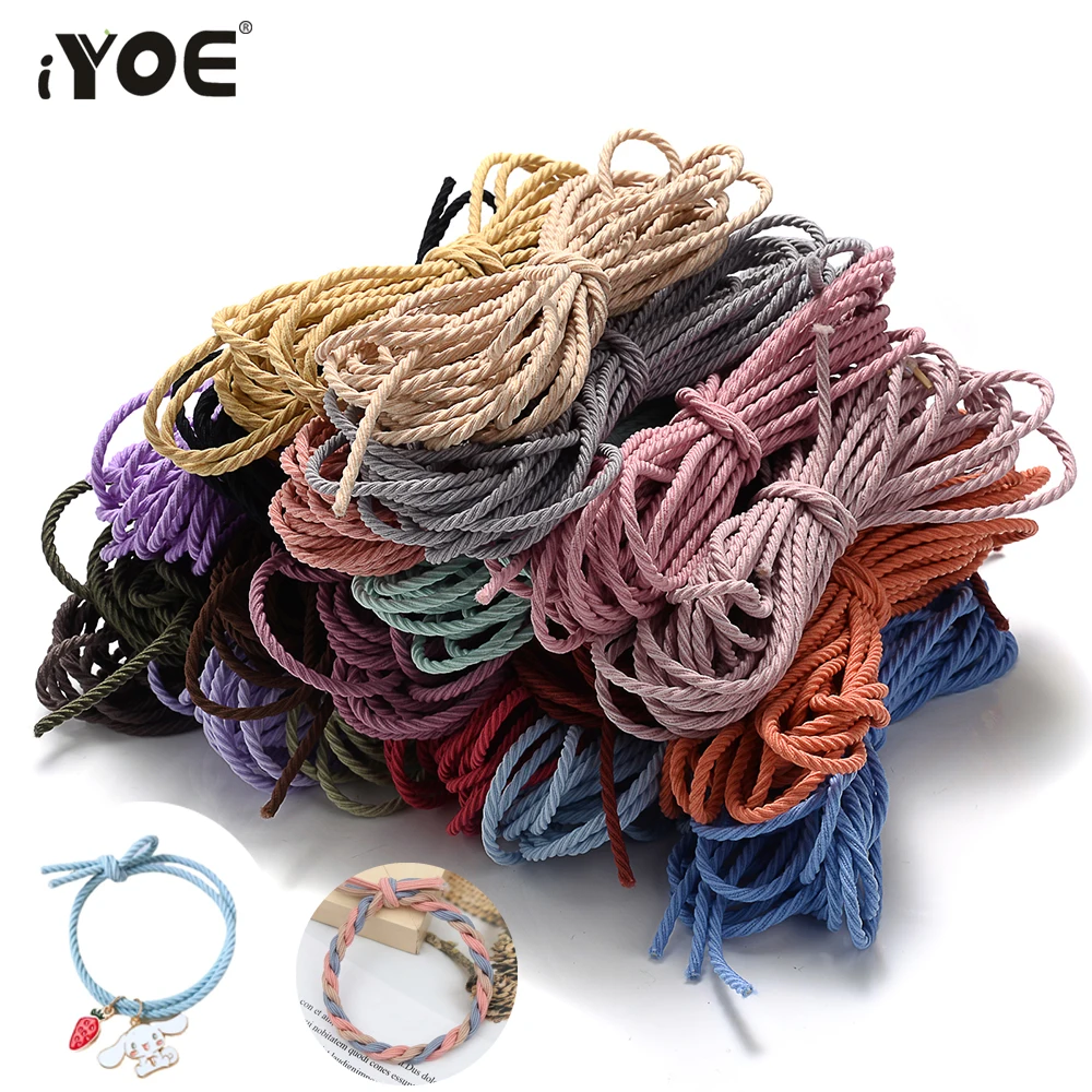 iYOE 5meter 2.5mm High-Elastic Screw Thread Elastic Band Rubber Rope Line For DIY Jewelry Sewing Accessories