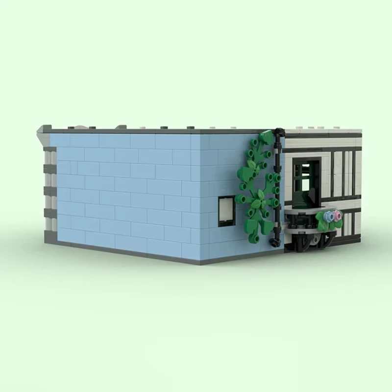 ชุดตัวต่อโมดูลาร์ MOC แบบทิวดอร์ พร้อมพื้นไม้ ชุดต่อเสริมผนัง ประกอบเอง ของเล่นตัวต่อ ของขวัญวันเกิดสำหรับเด็ก