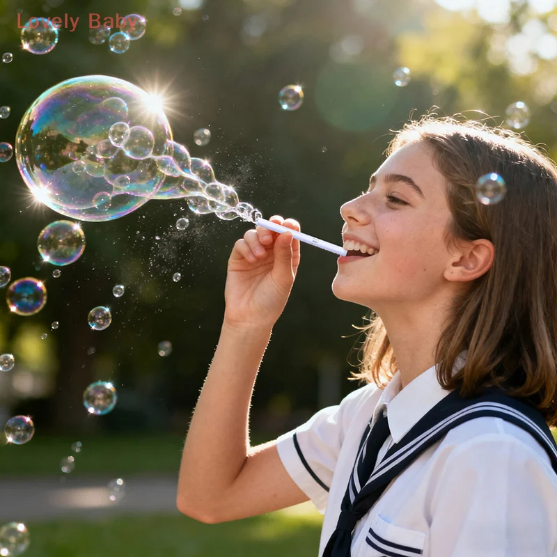 【BS】Funny Portable Mini Bubble Blowers With Bubble Solution Creative Bubble Toys Birthday Party Toys Bath Time Toy Novelty Gift