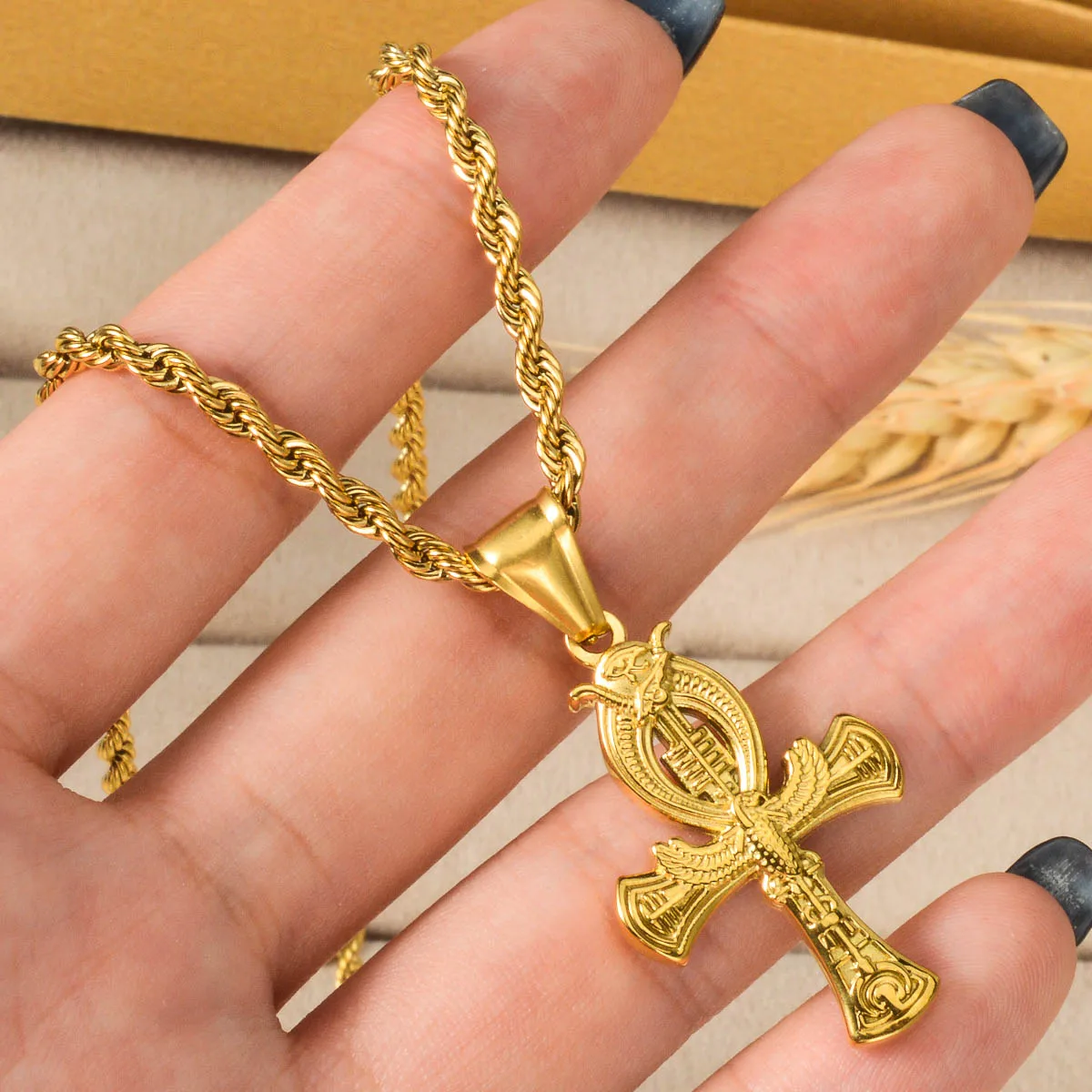 Edelstahl Jesus Kreuz Charm Anhänger Jungfrau Maria Anhänger DIY Schmuck Halskette Zubehör Religiöse Glück Männer Frauen Geschenke