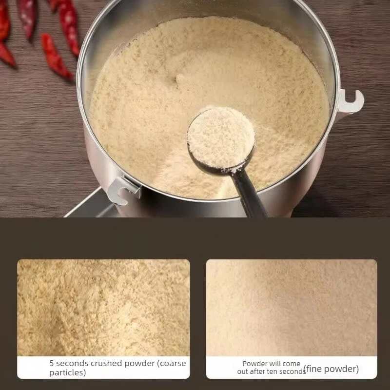 900g Electric Grain Grinder 430 Stainless Steel Chamber Copper Motor High Power Fine Powder Mill Home Commercial Use 전동 분쇄기