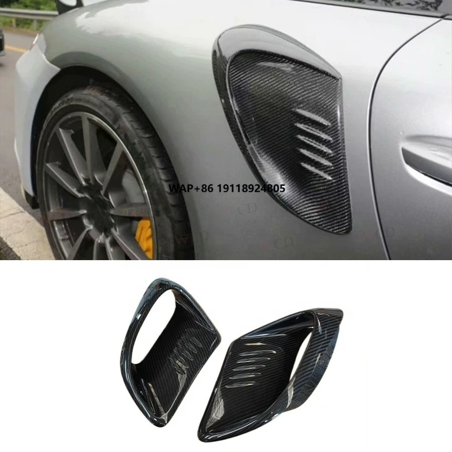 

Dry Carbon Fiber GT3-RS Style Side Vents for 911 991 Turbo S 2012-2017 Rear Side Fender Scoops Car Accessories