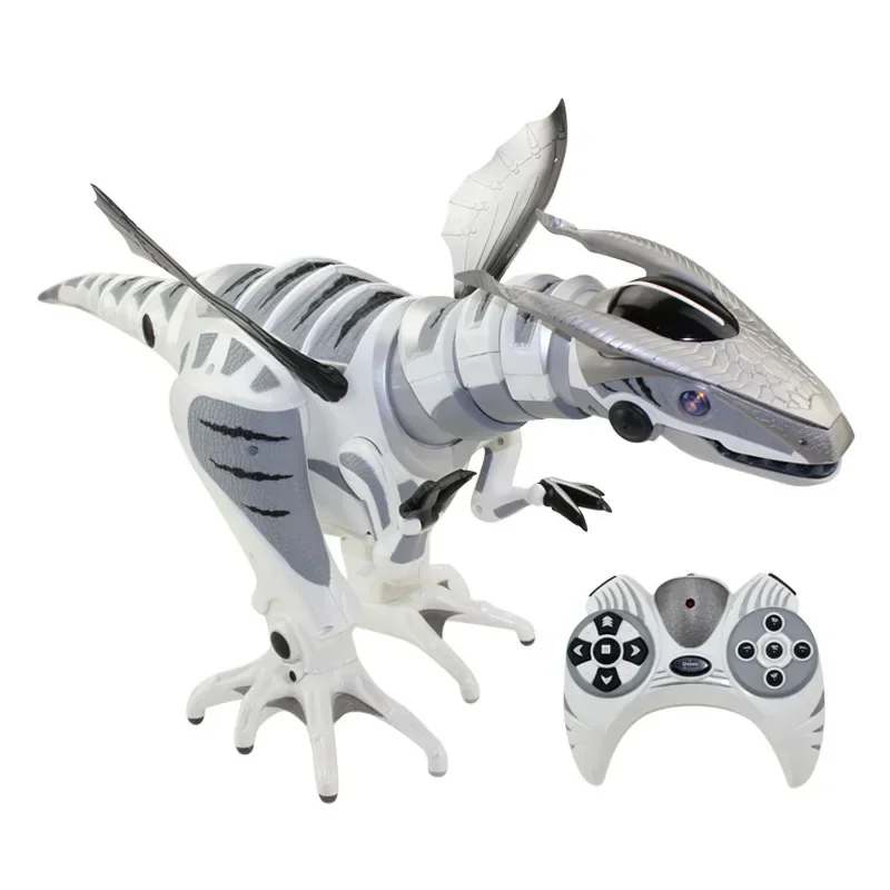 [Funny Multi-function Jurassic sensing intelligent infrared remote control RC robot programming mechanical dinosaur robosaur toy