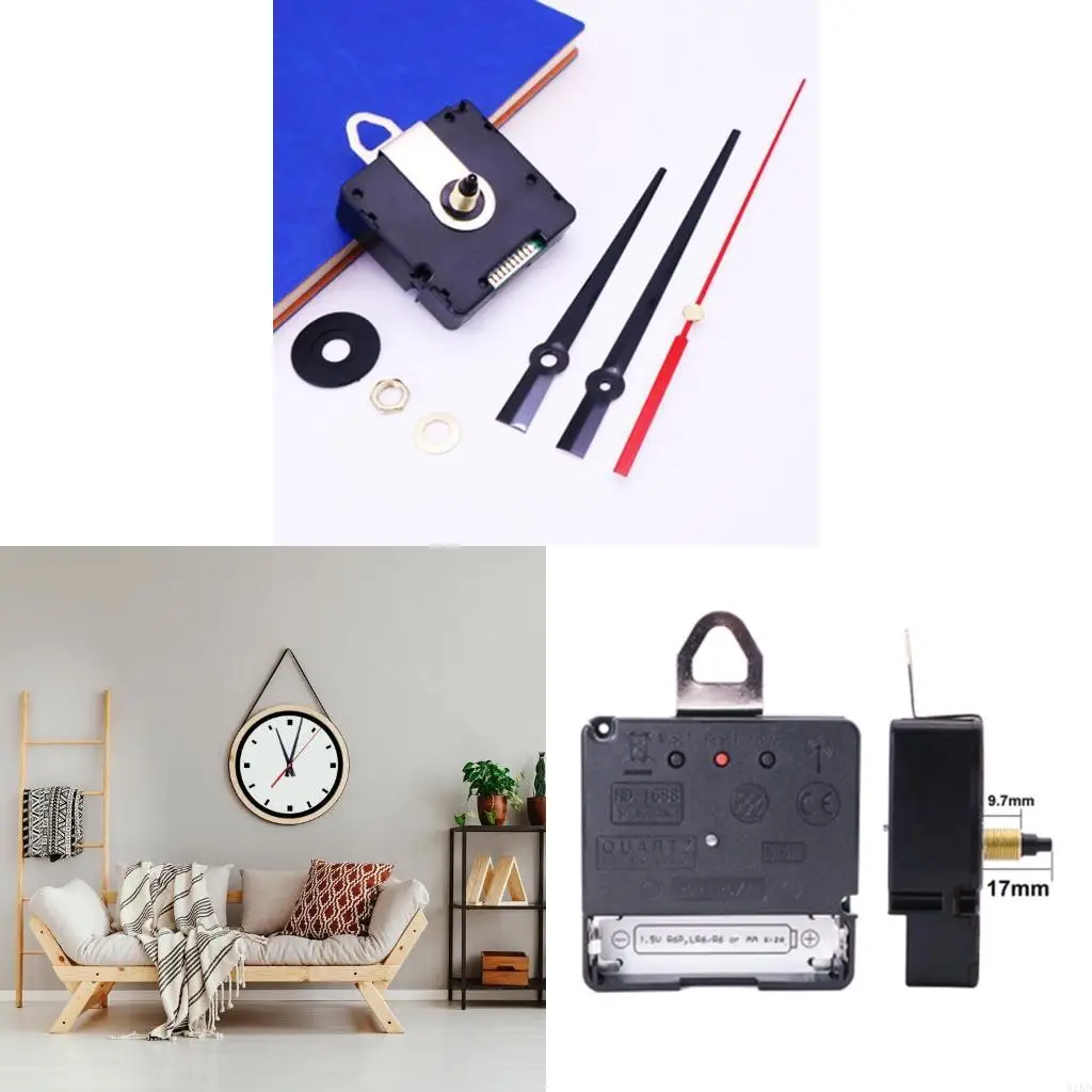 62KD UK MSF for Time Atomic Radio Controlled Wall Clock Movement Mechanism DIY Replacement Set Accessories