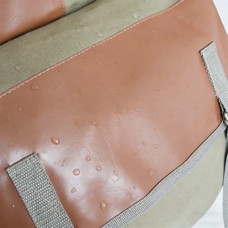 Vintage Motorcycle Side Bags Universal Large Capacity Saddle Bag Canvas Waterproof Bag For YAMAHA For Kawasaki 1000 For BMW view 3