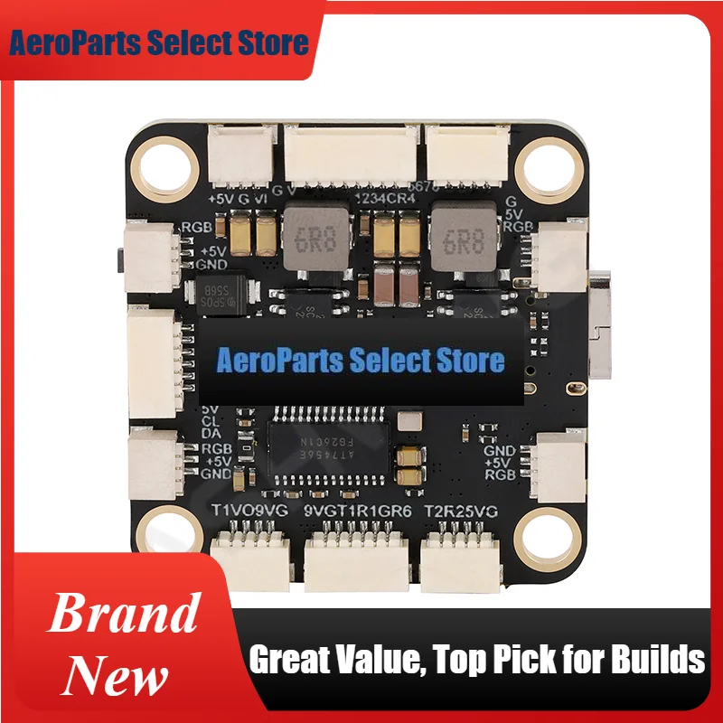 AeroPartsASHWING F405/FT722 Flight Controller - 50A/60A/80A 4-in-1 Flight Stack For RC FPV Racing Drone
