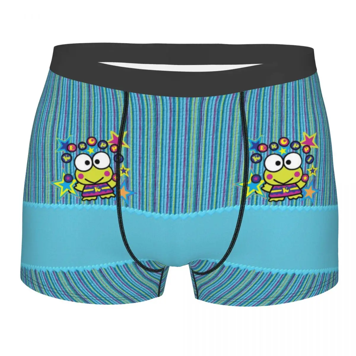 

Симпатичные трусы-боксеры Kerokero Keroppi на заказ для мужчин, нижнее белье с 3D принтом, трусы, мягкие трусы