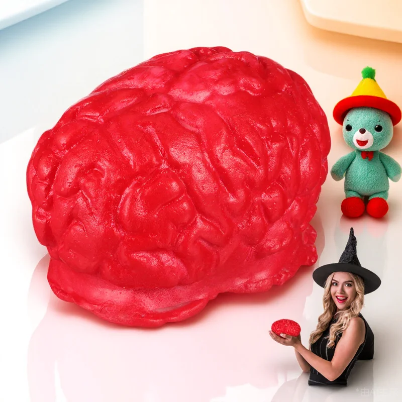 

Поддельный реквизит для мозга, реалистичный человеческий мозг для Хэллоуина, вечеринки, декор ужасов, трюк, розыгрыш, жуткий домашний уличный вечерние украшения