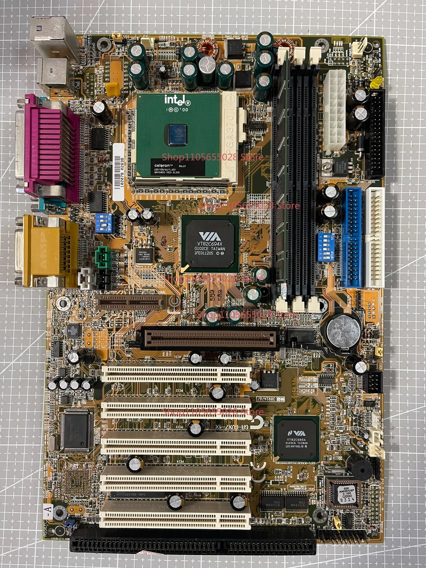 For Gigabyte GA-6VX7-4X Antique Computer Main Board 370 Main Board Ver1.2