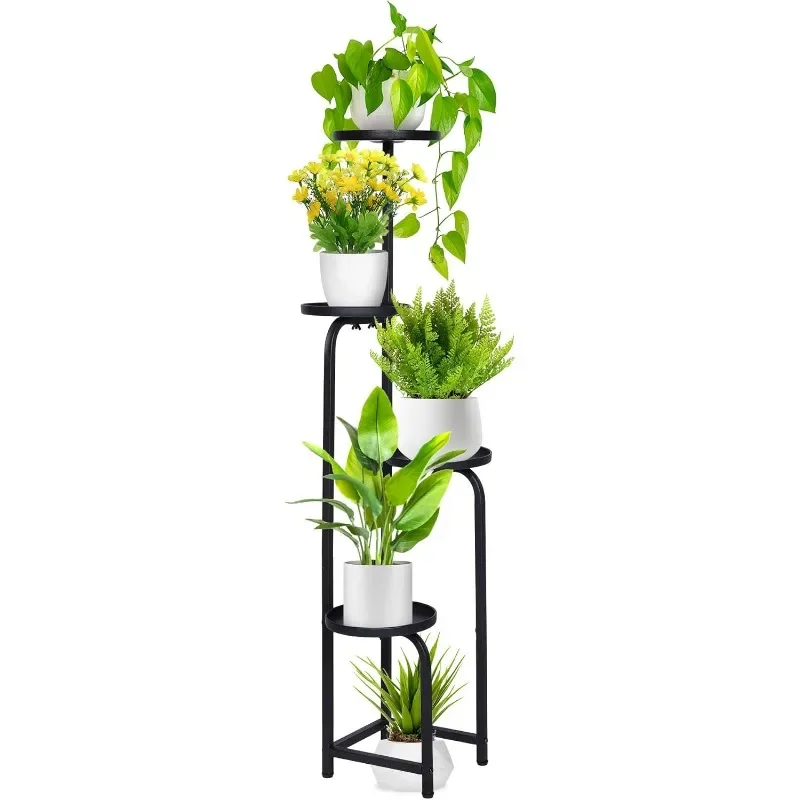 

Plant Stand Indoor, 4 Tier Corner Plant Stands, Plant Shelf for Multiple Plants, Metal Flower Pot Stands